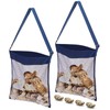 VioraWhite 2 Pcs Extra Large Mesh Beach Bags for Seashells