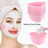 Facial Bowls Plastic Heart Shaped Facial Mask Mixing Set with