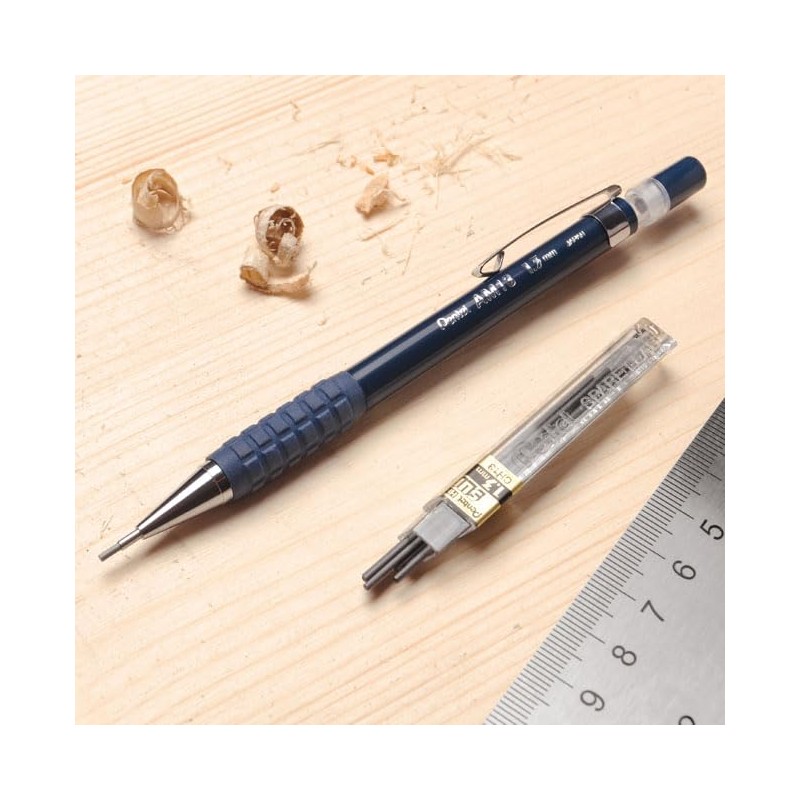 Pentel Pentools AM13 Mechanical Pencil and 1.3mm Leads for Craftsmen