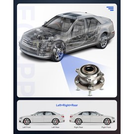 ECCPP Rear Wheel Hub Bearing Assembly 5 Lugs for 2007-2009 Hyundai Compatible with 513256