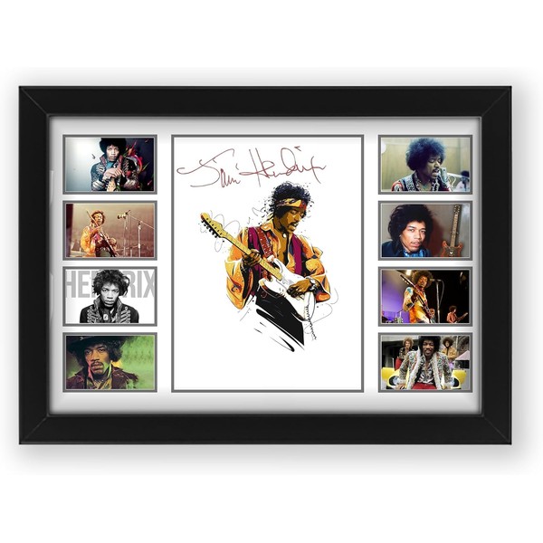 Jimi Hendrix Signed Poster Print- Limited Edition Autograph Fan Gift