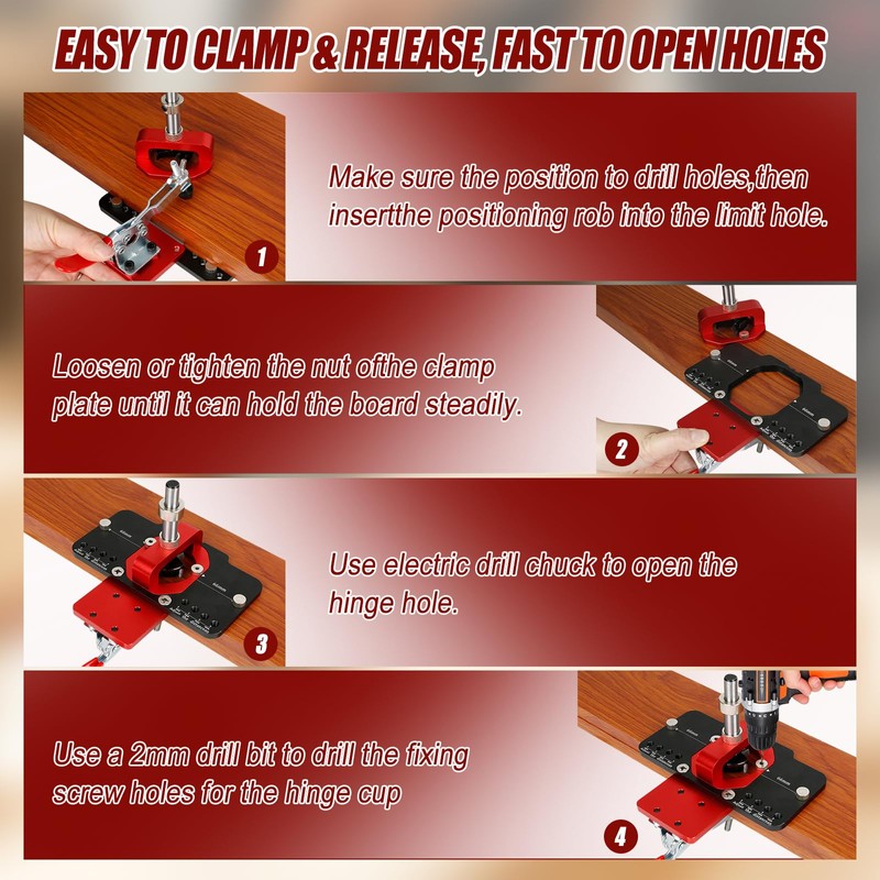 Hinge Drill 35 mm Concealed Hinge Gauge Hole Punch Hinge
