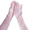 Wobe Long Opera Party 20s Satin Gloves Stretchy Adult Size