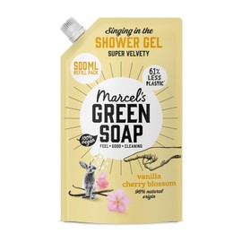 Marcel's Green Soap - Duschgel Vanille & Kirschblüte - Waschlotion - 100 % Umweltfreundlich - 100 % Vegan - 97 % Biologisch abbaubar - 500 ml