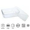 Lustroware Airtight Food Storage Container Set of 3, Micro Clear