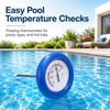 Floating Pool Thermometer for Indoor & Outdoor Use – Large-Dial