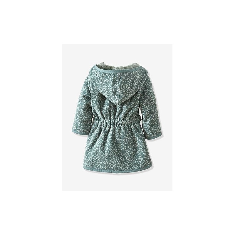Vertbaudet Baby Bathrobe Broceliande Green Printed 92/98, Green print