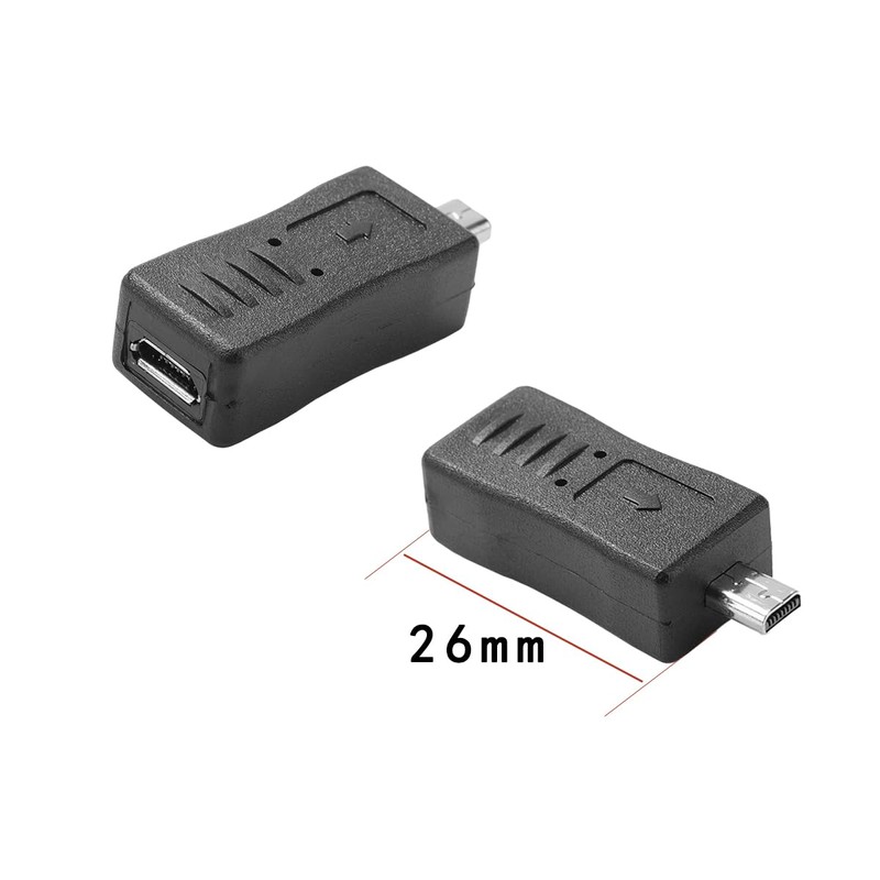 rgzhihuifz USB Mini 8-Pin Male to USB-C/Mini/Micro Female Adapter Set,