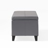 Christopher Knight Home Glouster PU Storage Ottoman, Grey