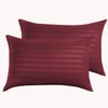 BedLooms Burgundy Pillow Cases 2 Pack - 100% Microfiber Envelope