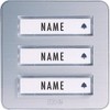 m-e Bell-203 TXA Wireless DOORBELL Button, 3-Family House, Aluminium Front,