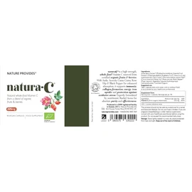 Nature Provides Nature Provides naturaC | Organic Vitamin C (225mg) 100% Natural, Whole-Food with Amla & Camu Camu. for Immunity, Collagen, Energy. 90 Capsules. UK Made.