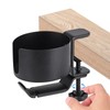 Under Desk Headphones Stand 360 Degrees Rotation Desktop Water Cup