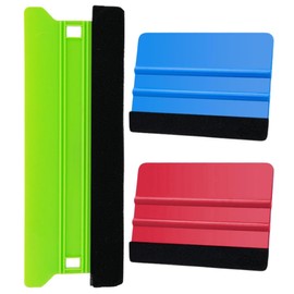 UEIOAVL Squeegee 3 Piece Foil Squeegee Set Foil Squeegee Felt Edge Plastic Film Tool for Car Vinyl Film Window Film Tinted Film