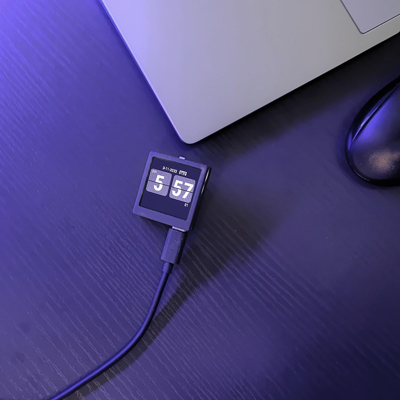 VBT12335 WiFi Clock for Desk Decor, Digital Clock DIY Programming,