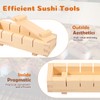 Wood Sushi Press Mold with/Without Slots, Rectangular Oshizushi Press Mold