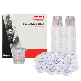 Colad Snap Lid System Automotive Spray Paint Application Kit Including Mixing Cup and Lid with Built in Paint Filter (9350130SLS, 130 Micron Filter, 9350130SLS)