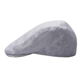 Dockers Men's Ivy Newsboy Hat, Gray, Small-Medium