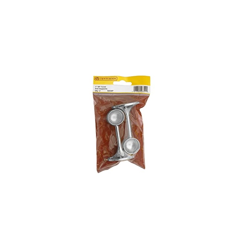Centurion WA56P, Chromed Towel Rail Support Fittings, 25mm, End Pack