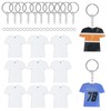 XKCWXY 72Pcs Sublimation Keychain Blanks Bulk - Sublimation Blanks Keychain