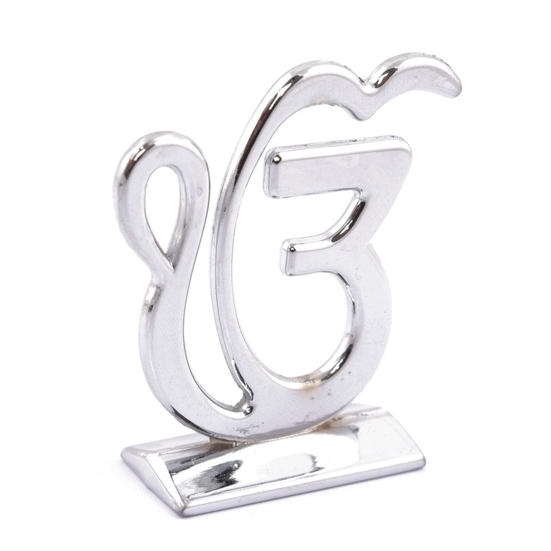 Spiritual World Ek Onkar Symbol Sign Idol - Silver Plated