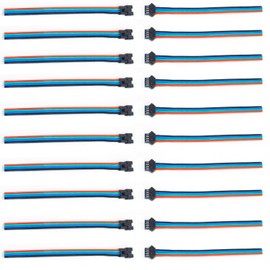 KWMSTPLT 10 Pairs SM JST 4 PIN Wire Connector Cable for 5050 3528 WS2801 APA02 WS2815 WS2813 LED Strip Lights, 15cm 22 AWG Male and Female Without Soldering Light Controller Wire