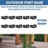 6x6 Post Base 10 PCS Post Bracket Inner Size 5.6"x5.6"