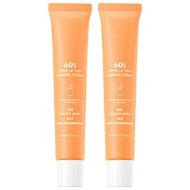Crema depilatoria facial para mujeres, crema depilatoria de 60 segundos para labio superior y cara, fórmula suave con aceite de almendras dulces y alo