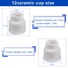 Utoolmart #12 Ceramic (Twin Pack) White TIG Welding Cup