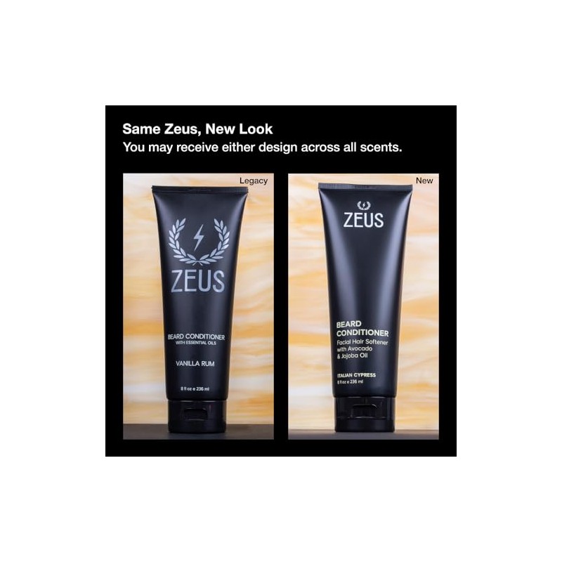 ZEUS Beard Conditioner Wash, Verbena Lime, 8 Fluid Ounce