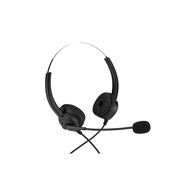 Auricular de Centro de Llamadas Celular con Micrófono Audifono Binaural