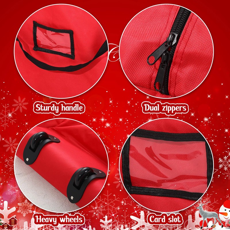 7.5 Ft Heavy Duty Christmas Tree Storage Bag 900d Oxford
