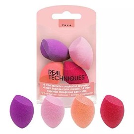 L± Esponja Para Maquillaje Ovalada De Espuma Lavable 4 Pzas