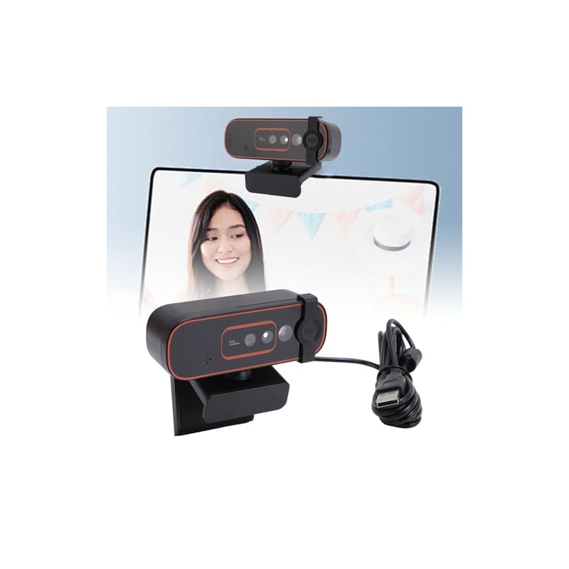 XUMIUZIY Webcam 1080P 30FPS con Hello, Webcam Reconocimiento Facial con