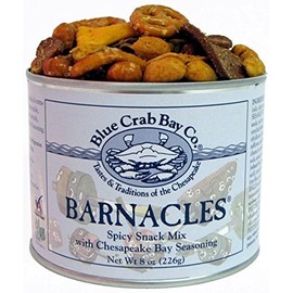 Blue Crab Bay Barnacles Slightly Spicy Snack Mix, 8 oz can