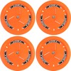 Dirt Defender Vented Wheel Covers Orange 4 Pack