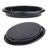 Kare & Kind 4X Round Closet Door Finger Pulls (Black)