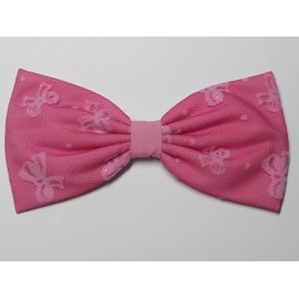 Lolita Inspired Hair Bow Collection-lace-glitter (Cotton Candy/Light Pink-Glitter, Barrette)