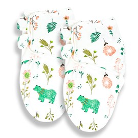 Callowesse 100% Cotton Newborn Swaddle 0.5 TOG – Adjustable Baby Swaddle Wrap, Baby Essential - Bears and Blossoms Pack of 2