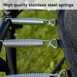 SIVZUMO Tension Springs with Hooks Stainless Steel Tension Spring 80 mm Outer Diameter 10 mm Wire Diameter 1 mm 4 Pieces Maximum Tension 3.2 kg 1 x 10 x 80 mm