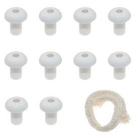 Lind Kitchen Oil Lamp Wick + 6mm Cotton Wick 15cm*1 Ceramic Holder for Alcohol Lamp/Oil Lamp Alcohol Lamp Wick with Hole