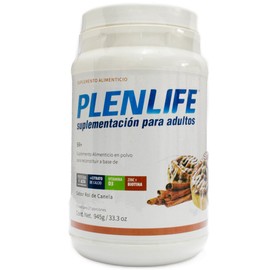 Plenlife B+ Bariatricos Suplemento Alimenticio Con Proteína, Zinc, Biotina, Citrato de Calcio, Vitamina D3 y Prebióticos para la Digestión, Varios Sabores (Rol de Canela)