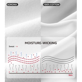 DAVID ARCHY Mens Undershirts Sorona Cotton Blend Moisture-Wicking Stretch Crewneck T-Shirts, Soft, Anti-Wrinkle, Durable Tees for Men 3-Pack(M,Klein Blue/Bright Green/Rust Red)