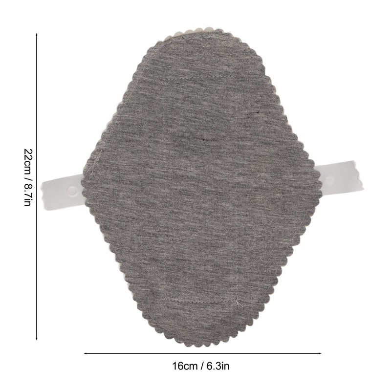 4PCS Washable Feminine Pads Gray Graphene Leakproof Breathable Reusable Sanitary
