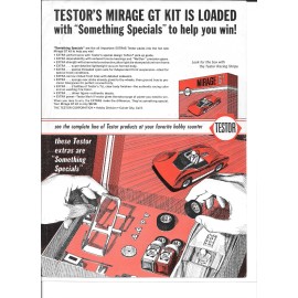 Model Car & Track Magazine Testor's Mirage GT Kit Slot Car Vintage Magazine Ads PHOTOCOPY