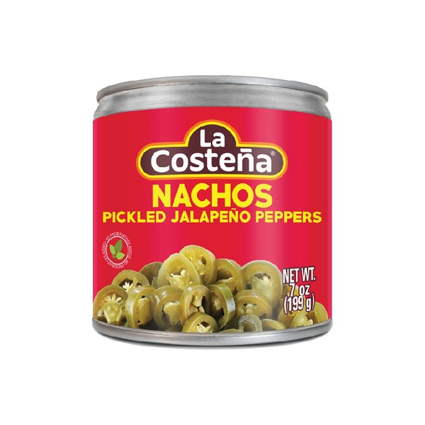 La Costeña Nacho Sliced Jalapeño Peppers | Pickled Green Hot Jalapeños | 7 Ounce Can