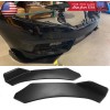 Unbranded Black Front Bumper Lip Spoiler Diffuser Splitter Winglet Wing