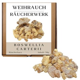 JEEBUTY Boswellia Carterii Incense 50 g, Aden First Choice Olibanum, 1st Choice, Pure and High Quality, 100% Natural Incense Resin from Somalia