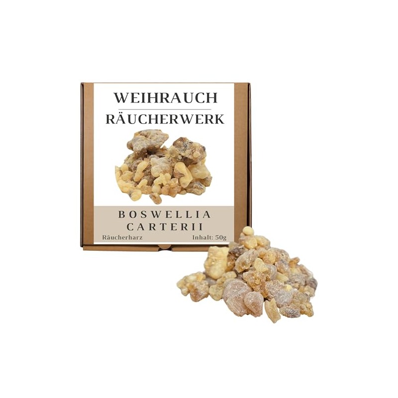 JEEBUTY Boswellia Carterii Incense 50 g, Aden First Choice Olibanum,