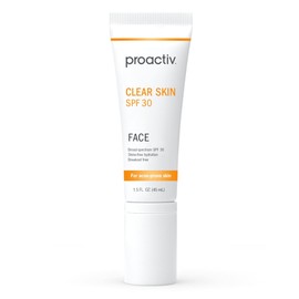 Proactiv Clear Skin Face Sunscreen Moisturizer With SPF 30 - Hydrating SPF Lotion And Sensitive Skin Sunscreen For Oily Skin And Acne-Prone Skin, Oil Free Matte Skincare Sunscreen, 1.5oz